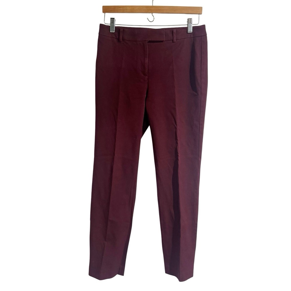 Talbots Women 4 High Waist Slim Merlot Trouser Pant